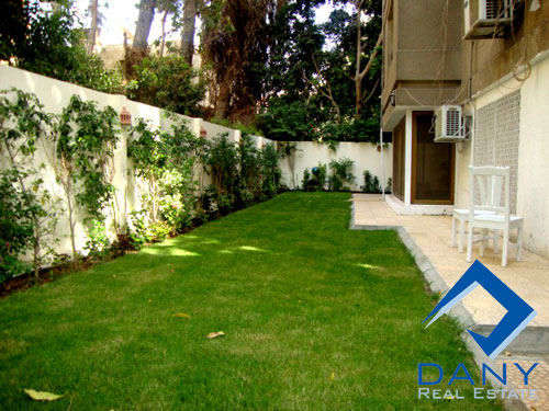 Residential Ground Floor Apartment For Rent Semi Furnished in Maadi Sarayat Great Cairo Egypt